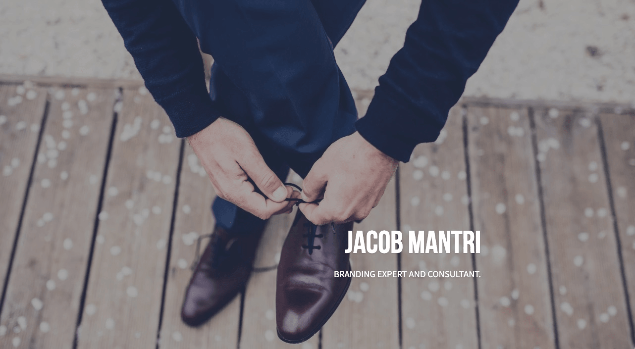 null Jacob Mantri Template is Great for Your Consultancy Services